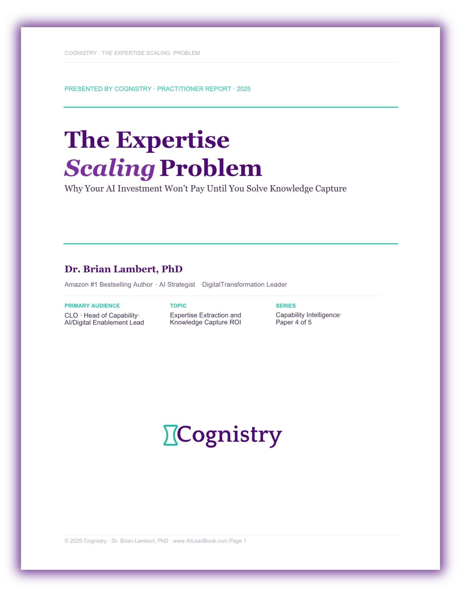 The Expertise SCaling Problem